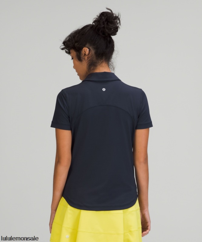 Lululemon Damen DELULU289 | Lululemon Deutschland True Navy Schnell Trocknendes Kurzarm-Poloshirt